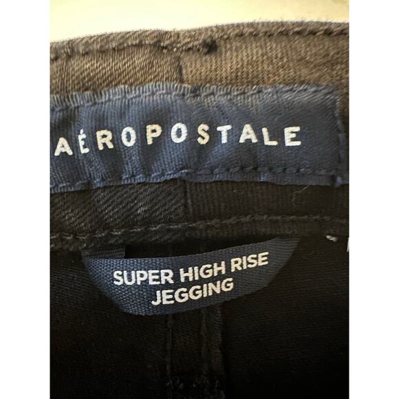 Aeropostale Womens 14R Super High-Rise Jegging Premium Seriously Stretchy Black - Picture 6 of 10